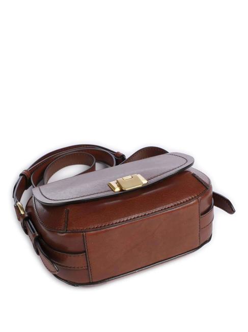 FEDERICA  Mini sac bandoulière, en cuir MARRON - Valises Rigides