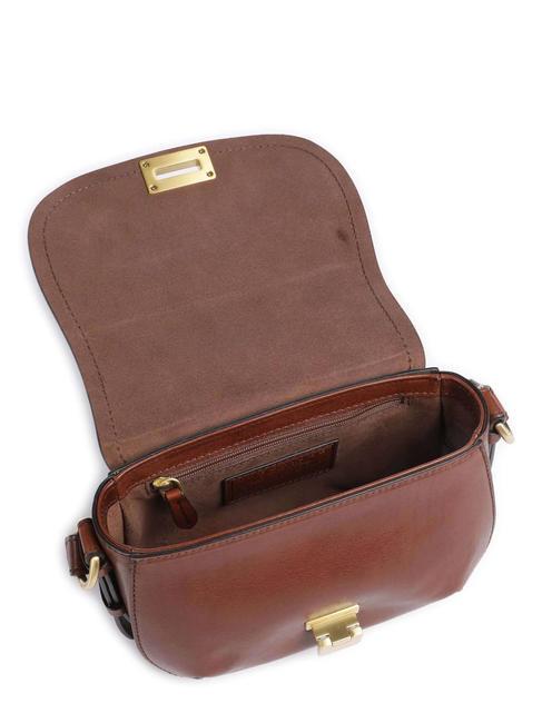 FEDERICA  Mini sac bandoulière, en cuir MARRON - Valises Rigides