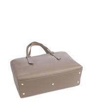 COCCINELLE MALORY  Cabas épaule, en cuir taupe chaud - Sacs pour Femme - 3