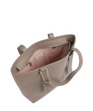 COCCINELLE MALORY  Cabas épaule, en cuir taupe chaud - Sacs pour Femme - 4