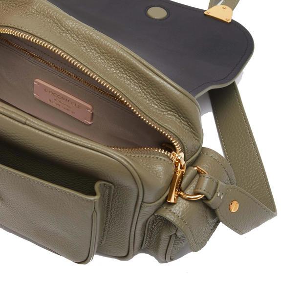 CAMPUS Mini sac bandouli&egrave;re, en cuir vert laurier - Sacs pour Femme