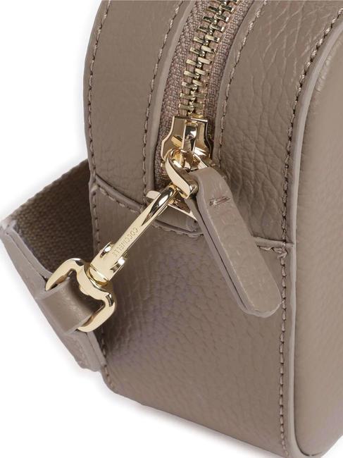 TEBE Sac &agrave; bandouli&egrave;re en cuir textur&eacute; taupe chaud 2 - Sacs pour Femme