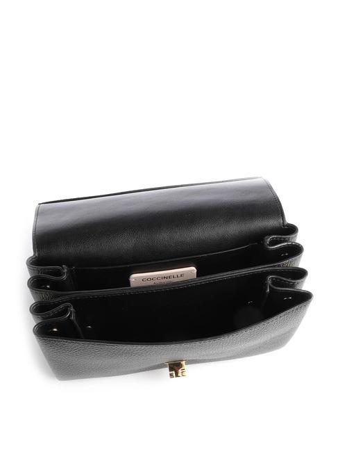 ARLETTIS  Mini sac bandouli&egrave;re, en cuir Noir - Sacs pour Femme
