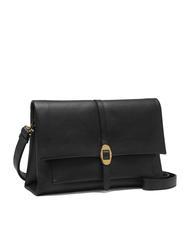 COCCINELLE DORIAN Sac bandouli&egrave;re en cuir martel&eacute; Noir - Sacs pour Femme - 2