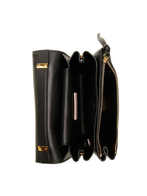 ARLETTIS Sac à main en cuir martelé Noir - Sacs pour Femme