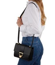 COCCINELLE ARLETTIS Sac à main en cuir martelé Noir - Sacs pour Femme - 4