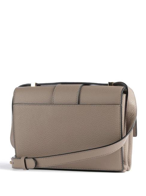 ARLETTIS Sac à main en cuir martelé taupe chaud - Sacs pour Femme