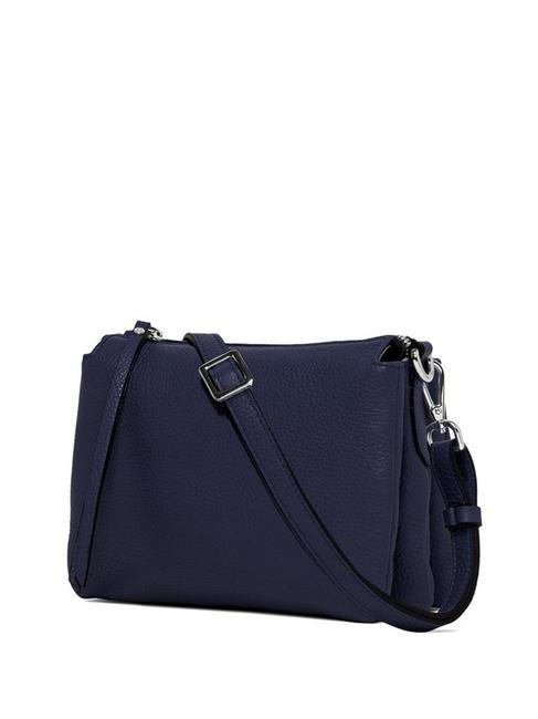 THREE  Mini sac bandoulière, en cuir BLEU - Sacs pour Femme