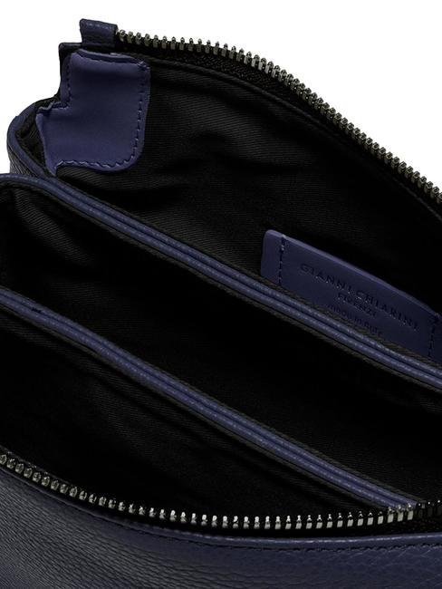 THREE  Mini sac bandoulière, en cuir BLEU - Sacs pour Femme