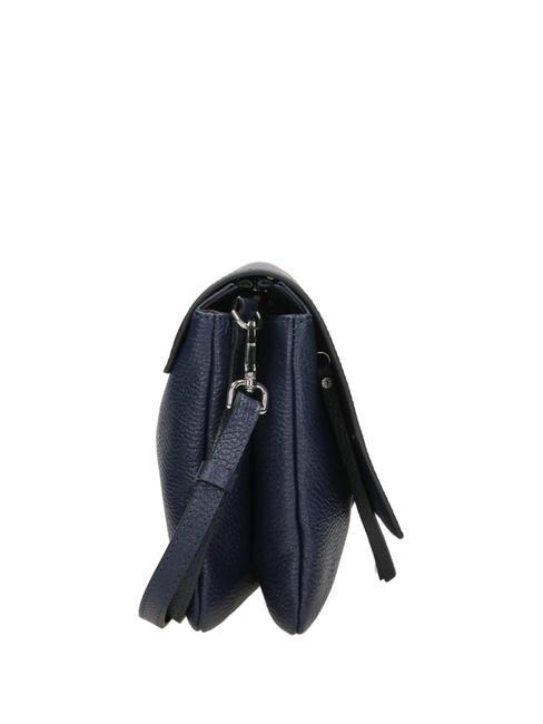 THREE Sac bandoulière, en cuir BLEU - Sacs pour Femme