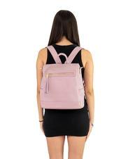 LESAC LILLA  Sac &agrave; dos en cuir rose mill&eacute;naire - Sacs pour Femme - 4
