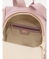 LESAC LILLA  Sac &agrave; dos en cuir rose mill&eacute;naire - Sacs pour Femme - 8