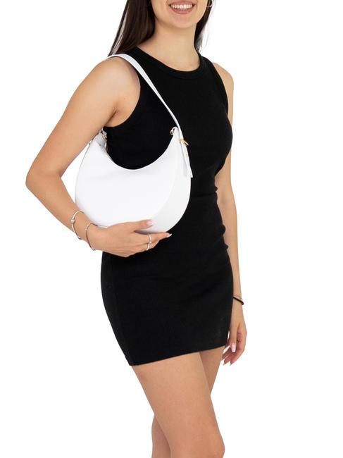 TULIPANO Sac bandouli&egrave;re, avec bandouli&egrave;re, en cuir blanc optique - Sacs pour Femme