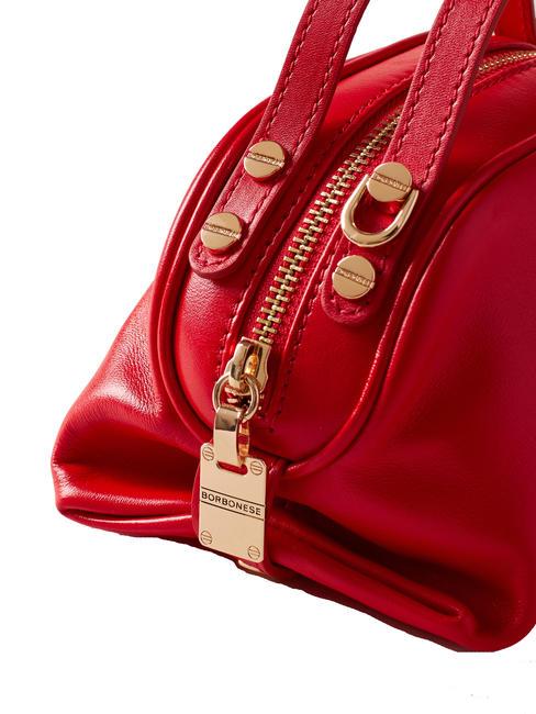 SEXY Sac bandouli&egrave;re micro, en cuir cerise - Sacs pour Femme