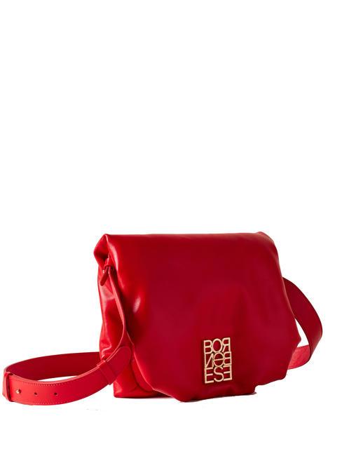 COUCH SMALL Sac bandoulière, en cuir cerise - Sacs pour Femme