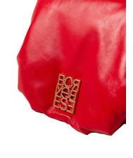 BORBONESE COUCH SMALL Sac bandoulière, en cuir cerise - Sacs pour Femme - 3