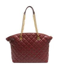 POLLINI HERITAGE Quilted Cabas &eacute;paule Bourgogne - Sacs pour Femme - 4