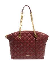 POLLINI HERITAGE Quilted Cabas &eacute;paule Bourgogne - Sacs pour Femme - 5