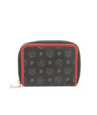 POLLINI HERITAGE Petit portefeuille zipp&eacute; autour laque noire - Portefeuilles Femme - 3