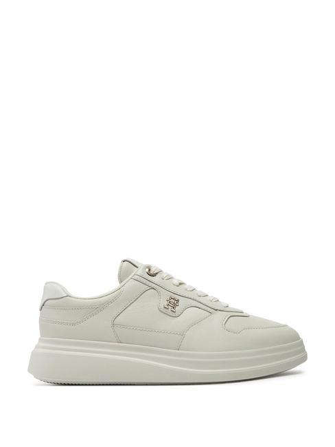 LUX POINTY COURT  Baskets en cuir blanc antique - Chaussures Femme