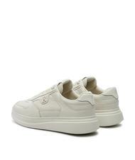 TOMMY HILFIGER LUX POINTY COURT  Baskets en cuir blanc antique - Chaussures Femme - 3