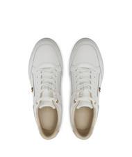TOMMY HILFIGER LUX HARDWARE COURT  Baskets en cuir blanc antique - Chaussures Femme - 4