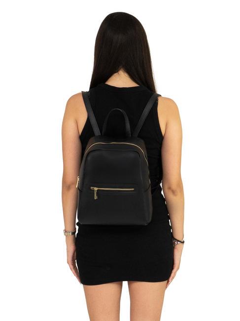 GELSO Sac à dos en cuir noir - Sacs pour Femme