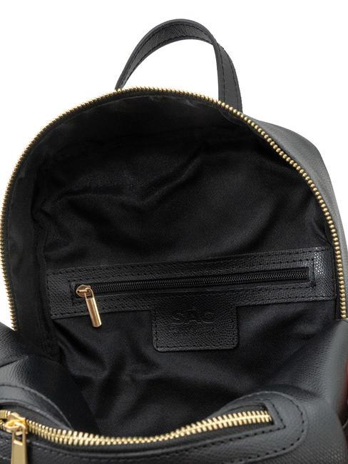 GELSO Sac à dos en cuir noir - Sacs pour Femme