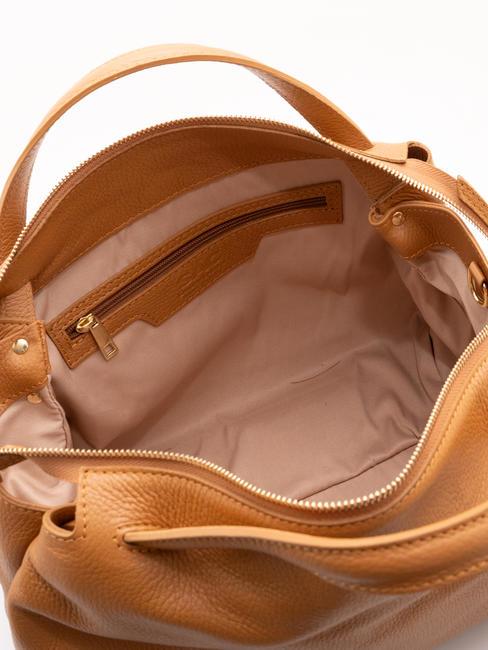 FRESIA Sac à main, avec bandoulière, en cuir naturel - Sacs pour Femme