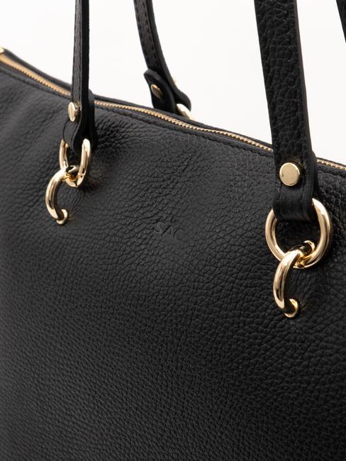 VIOLA  Sac cabas en cuir noir - Sacs pour Femme