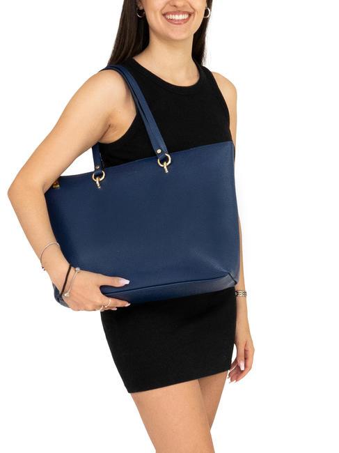 VIOLA  Sac cabas en cuir jeans - Sacs pour Femme