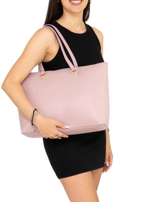 VIOLA  Sac cabas en cuir rose millénaire - Sacs pour Femme