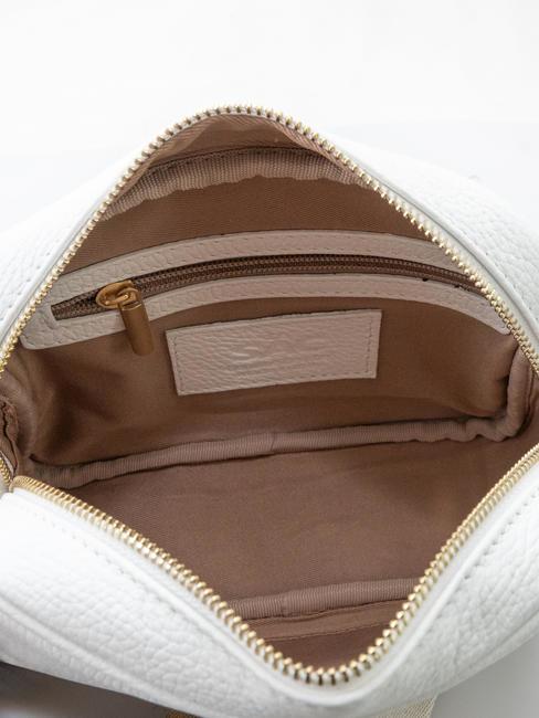 LUCIA Sac porté épaule double en cuir Dollar blanc optique - Sacs pour Femme