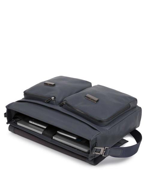 CAMPIONARIO -  NABUCCO Porte-documents en cuir, support pc 15,6 " bleu - Porte Documents Travail