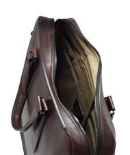 PIQUADRO CAMPIONARIO - PIONEER Mallette en cuir, support pc 14" MORO - Porte Documents Travail - 3