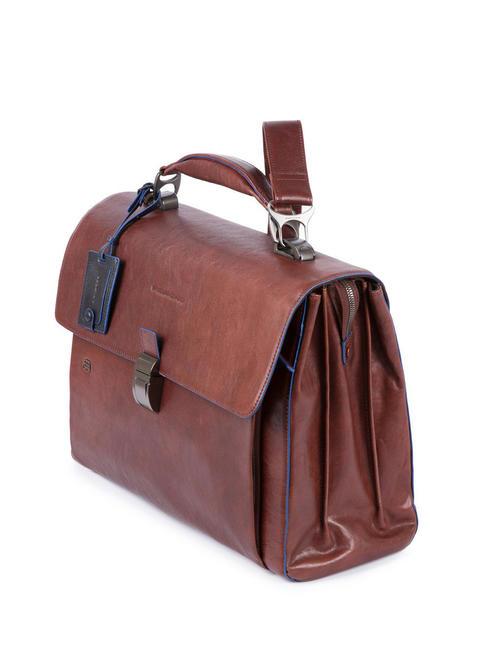 CAMPIONARIO - BLUE SQUARE SPECIAL Porte-documents en cuir pour ordinateur portable 15,6" MORO - Porte Documents Travail