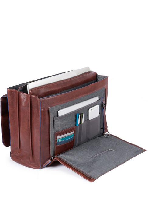 CAMPIONARIO - BLUE SQUARE SPECIAL Porte-documents en cuir pour ordinateur portable 15,6" MORO - Porte Documents Travail