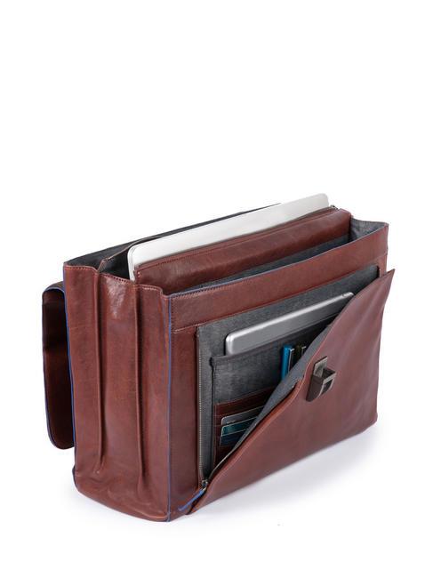 CAMPIONARIO - BLUE SQUARE SPECIAL Porte-documents en cuir pour ordinateur portable 15,6" MORO - Porte Documents Travail