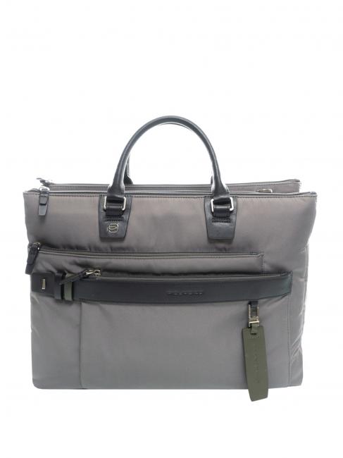 CAMPIONARIO - HEXAGON  Mallette pour ordinateur portable 15,6 ", avec bandouli&egrave;re GRIS - Porte Documents Travail