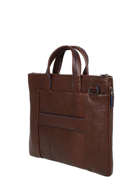 CAMPIONARIO - BLUE SQUARE SPECIAL Porte-documents pour ordinateur portable 15,6 ", en cuir MORO - Porte Documents Travail