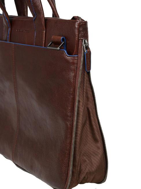 CAMPIONARIO - BLUE SQUARE SPECIAL Porte-documents pour ordinateur portable 15,6 ", en cuir MORO - Porte Documents Travail