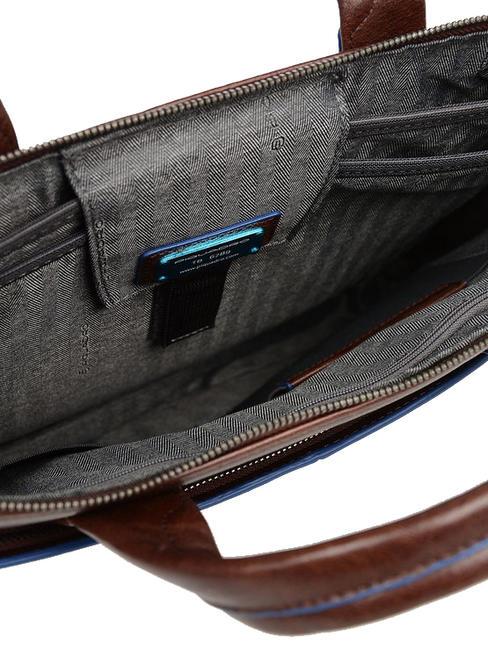 CAMPIONARIO - BLUE SQUARE SPECIAL Porte-documents pour ordinateur portable 15,6 ", en cuir MORO - Porte Documents Travail