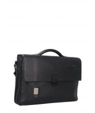 PIQUADRO CAMPIONARIO - AKRON  Porte-documents en cuir extensible, support PC 15,6 " - Porte Documents Travail
