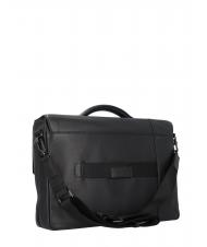 PIQUADRO CAMPIONARIO - AKRON  Porte-documents en cuir extensible, support PC 15,6 " Noir - Porte Documents Travail - 4
