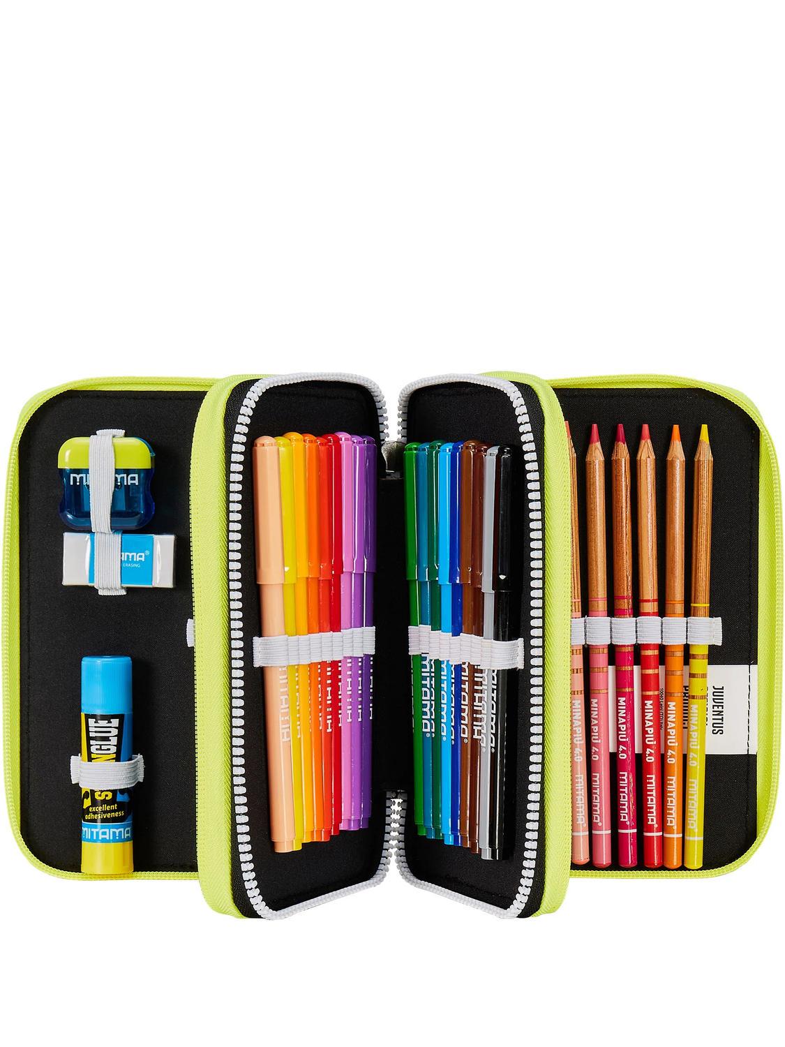 Juventus Win Is The Rule Trousse Avec Trousse Scolaire Complete Noir Achetez A Prix Outlet