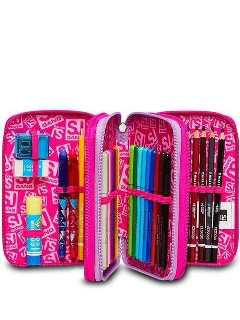 HEART LOLLY Trousse avec trousse scolaire complète mousseline de soie - Étuis et Accessoires