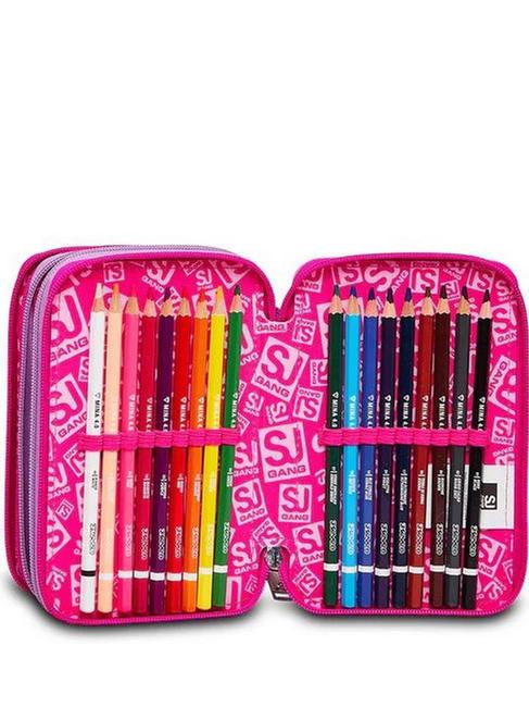 HEART LOLLY Trousse avec trousse scolaire complète mousseline de soie - Étuis et Accessoires