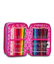 SJGANG HEART LOLLY Trousse avec trousse scolaire complète mousseline de soie - Étuis et Accessoires - 5