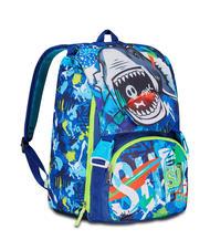 SJGANG SHARKSTORY Sac &agrave; dos double Impression bleu - Sacs et accessoires Enfants - 2