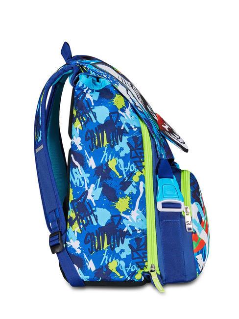 SHARKSTORY Sac &agrave; dos double Impression bleu - Sacs et accessoires Enfants